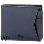 Lacoste Blue Wallet For Men With Card Holder | Watches Prime