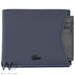 Lacoste Blue Wallet For Men With Card Holder | Watches Prime