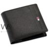 original tommy hilfiger wallet for men black color genuine leather
