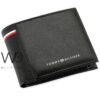 original tommy hilfiger wallet for men black genuine leather