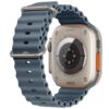 Slate Bule Rubber Ocean Band For Apple Watch Correa Silicone Bracelet For Iwatch Ultra 2 Serie 7 6 Se 8 9 10 Strap With Silver Buckle | Watches Prime