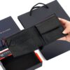Tommy Hilfiger Wallet Black For Men striped | Watches Prime