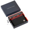 Tommy Hilfiger Wallet Black For Men striped | Watches Prime