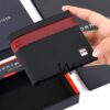 Tommy Hilfiger Wallet Black For Men striped | Watches Prime