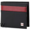 Tommy Hilfiger Wallet Black For Men striped | Watches Prime