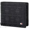 Tommy Hilfiger Wallet Black Patterned H Men | Watches Prime Tommy Hilfiger Wallet Black Patterned H Men | Watches Prime