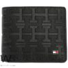 Tommy Hilfiger Wallet Black Patterned H Men | Watches Prime Tommy Hilfiger Wallet Black Patterned H Men | Watches Prime