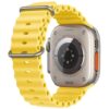 Yellow Rubber Ocean Band For Apple Watch Correa Silicone Bracelet For Iwatch Ultra 2 Serie 7 6 Se 8 9 10 Strap With Silver Buckle | Watches Prime