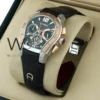 Aigner Watch For Ladies Black Leather Strap | Watches Prime