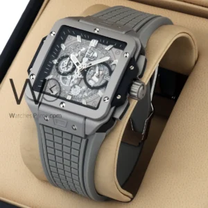 hublot watch for men gray rubber strap