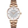 mf0334l 03 mini focus watch for women crystals silver dial leather brown strap quartz battery analog