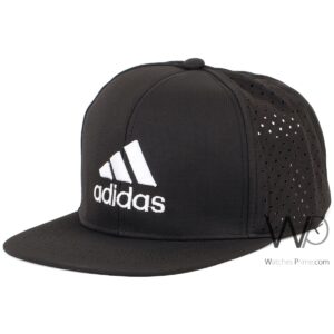 adidas snapback hip hop cap black color cotton hat for men