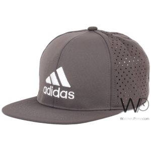 adidas snapback hip hop cap gray color cotton hat for men