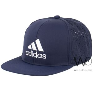 adidas snapback hip hop cap navy blue color cotton hat for men