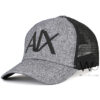 armani exchange ax trucker mesh cap gray color cotton hat for men