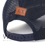 Armani Exchange AX Trucker Navy Blue Cap | Watches Prime