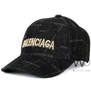 balenciaga cap black color cotton baseball hat for men