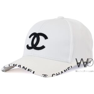 channel cc baseball cap white color cotton hat for men