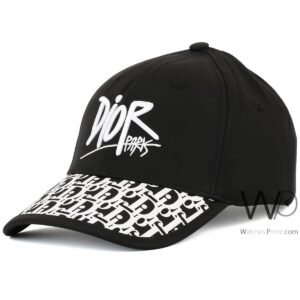 christian dior baseball cap black color cotton hat for men