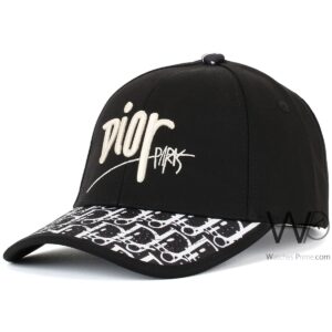 christian dior baseball cap black color cotton hat men