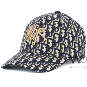 christian dior baseball cap navy blue color cotton hat for men