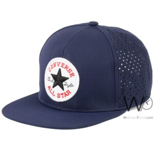 converse all star snapback hip hop cap navy blue color cotton hat for men