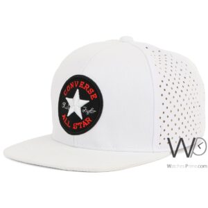 converse all star snapback hip hop cap white color cotton hat for men