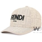Fendi Roma Baseball Beige Cap | Watches Prime