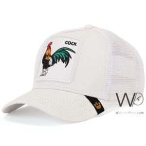 goorin bros cock trucker cap white color cotton mesh hat for men