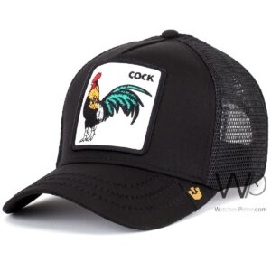 goorin bros cock trucker mesh cap black color cotton hat for men