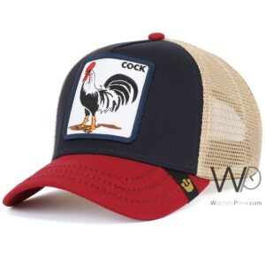 goorin bros cock trucker mesh cap navy blue red color cotton hat for men
