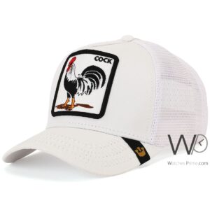 goorin bros cock trucker mesh cap white color cotton hat for men