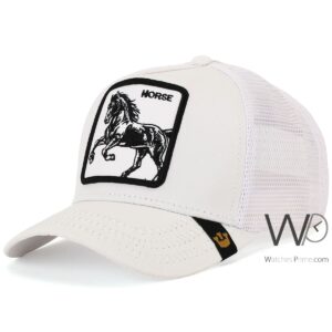 goorin bros horse trucker mesh cap white color cotton hat for men