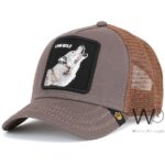 Goorin Bros Lone Wolf Trucker Mesh Gray Cap | Watches Prime