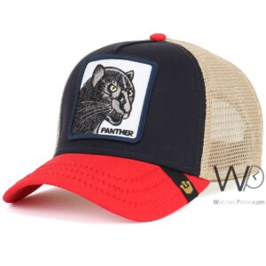 goorin bros panther trucker mesh cap navy blue red color cotton hat for men