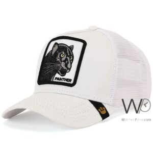 goorin bros panther trucker mesh cap white color cotton hat for men