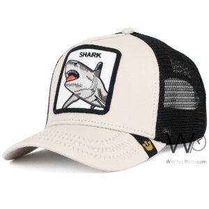 goorin bros shark trucker mesh cap light beige color cotton hat for men