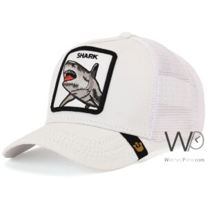 goorin bros shark trucker mesh cap white color cotton hat for men