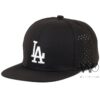 los angeles dodgers la snapback hip hop cap black color cotton hat for men