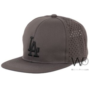 los angeles dodgers la snapback hip hop cap gray color cotton hat for men