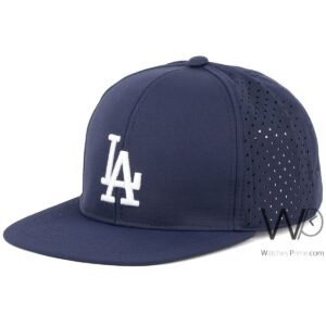 los angeles dodgers la snapback hip hop cap navy blue color cotton hat for men