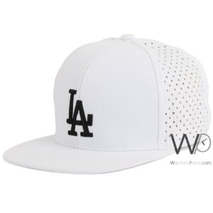los angeles dodgers la snapback hip hop cap white color cotton hat for men