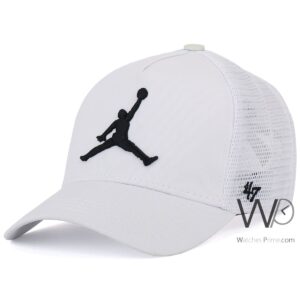 nike air jordan baseball cap white color cotton hat for men