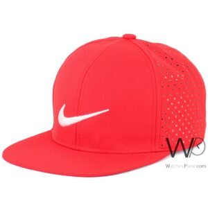 nike snapback hip hop cap red color cotton hat for men