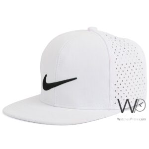 nike snapback hip hop cap white color cotton hat for men
