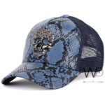 Philipp Plein PP Trucker Mesh Blue Cap | Watches Prime Philipp Plein PP Trucker Mesh Blue Cap | Watches Prime