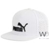puma snapback hip hop cap white color cotton hat for men
