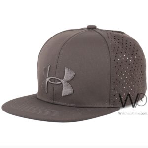 under armour snapback hip hop cap gray color cotton hat for men
