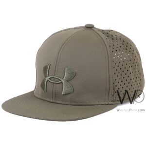 under armour snapback hip hop cap green color cotton hat for men