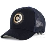 Versace Trucker Mesh Navy Blue Cap | Watches Prime